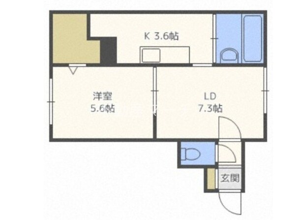 環状通東駅 徒歩5分 3階の物件間取画像